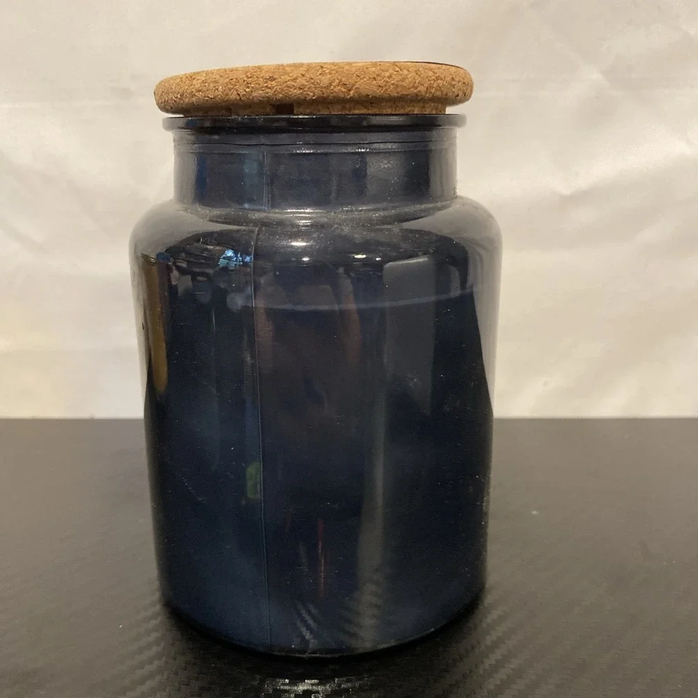 Trueliving Frosted Rose Scented Candle 14 oz‎ Blue Jar
